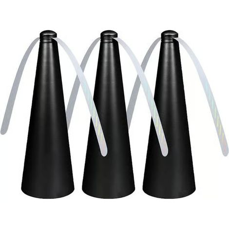 Répulsif anti-mouches automatique, lot de 3, répulsif anti-moustiques, ventilateur multifonctionnel pour usage extérieur (1/4)