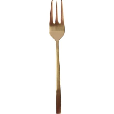 Set di 6 forchette Terno con manico in oro lucido per dolci - Ristorante elegante e raffinato