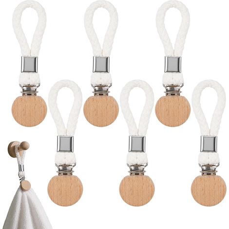 6 Pcs Pince Torchon Solides, Multifonctions Pince à Serviette Sans Couture (1/5)