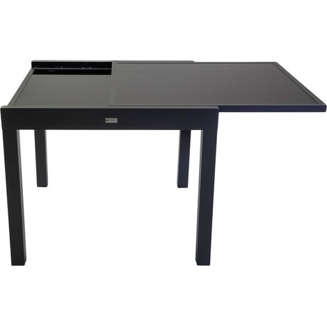 Tavolo Allungabile da Giardino 90/180x90xh75 cm in Alluminio Boise Antracite (1/5)