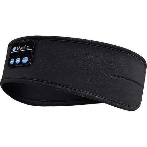 Bandeau élastique sans fil Bluetooth confortable pour dormir, masque de sommeil, écouteurs pour la musique, le fitness et le sport. (1/4)