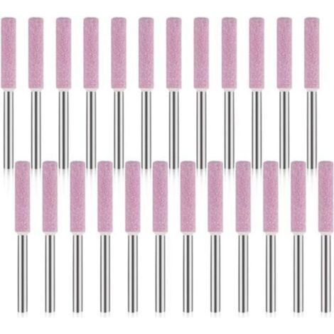 [JAMAIS UTILISÉ]Paquet de 24 Pierres à Aiguiser pour AffûTeuse de TronçOnneuse, Outil de Meulage de Polissage pour AffûTeuse de TronçOnneuse 3X4.8Mm
