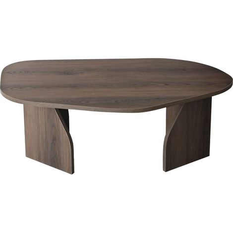 Holz Couchtisch "Rock" 100 x 60 x 35 cm - Nussbaum