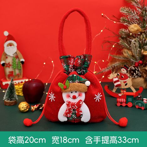 Sacs à pommes de Noël, sacs cadeaux, sacs d'emballage pour pommes de Noël, sacs cadeaux de bonbons, fruits de Noël