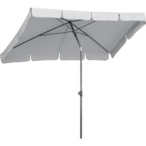 Schneider Sonnenschirm Aquila silbergrau 225 x 120 cm Marktschirm Gartenschirm (1/3)