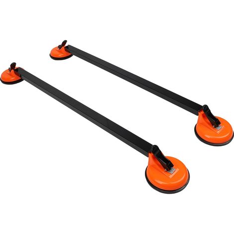 2 Pieces 36.22 Inch Roof Bars for Luggage, Car Roof Bar Cross Bars, Roof Rack with Suction Cup Square Steel Tube (1/5)