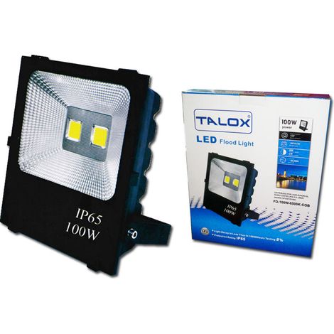 TALOX LED-Strahlerprojektor 100 W 6500 K 120 ° 5000 Lumen IP66 10.000 Stunden