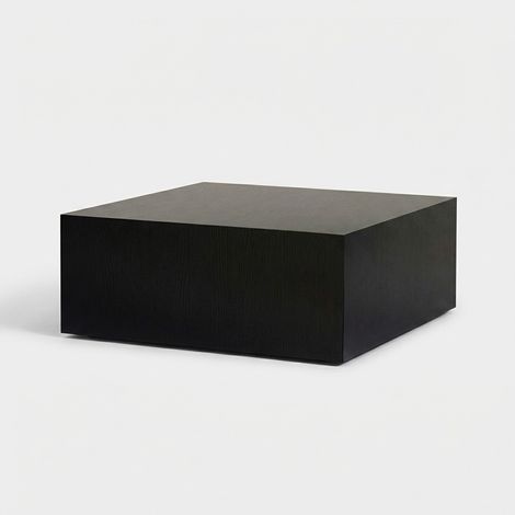 Quadratischer Couchtisch in Marmoroptik Prizma - Schwarz