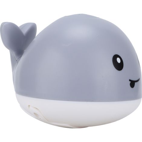 Jouet de bain lumineux automatique en forme de baleine, flottant et avec lumière fluorescente, pour enfants (garçons et filles). (1/5)