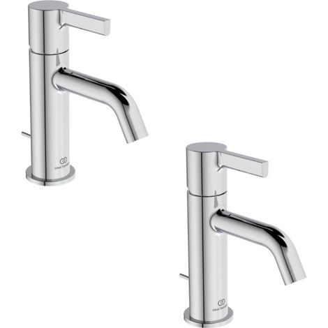 Lot de deux mitigeurs lavabo IDEAL STANDARD Joy avec tirette chrome