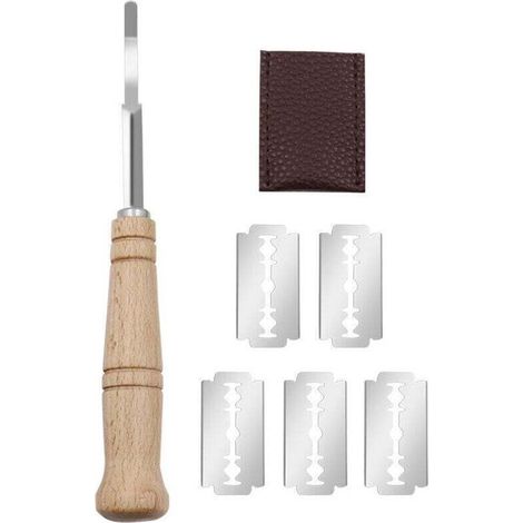 Porta lama per incidere il pane, accessorio da cucina - 50 g - Crezuo