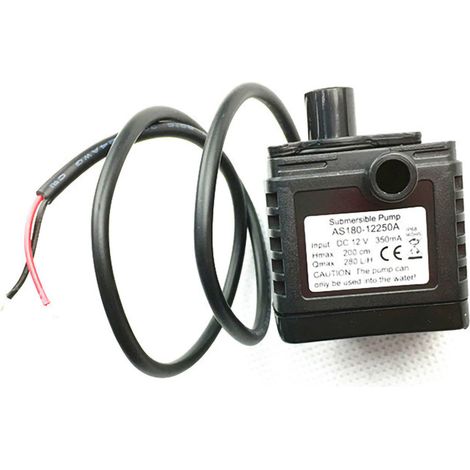 Pompe submersible miniature sans balais silencieuse 12V DC accessoire pour aquarium (1/5)
