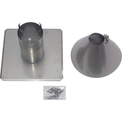 Vaillant Cubierta de pozo de acero inoxidable para conducto de humos DN 80, 0020021007