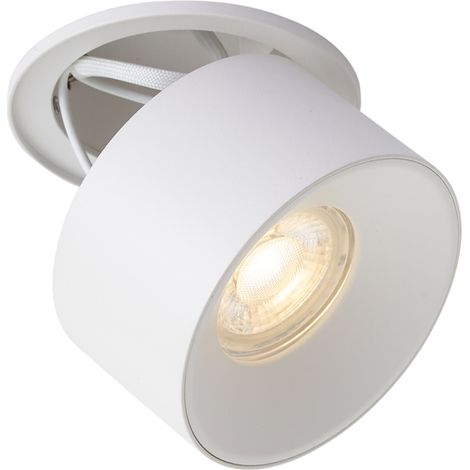 QAZQA Foco empotrable moderno blanco GU10 50mm - Echo (1/5)
