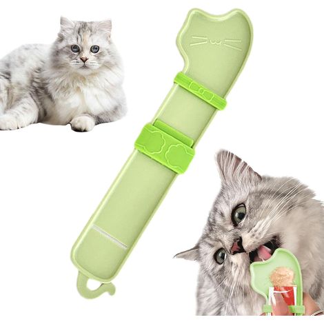 Cuillère à presser pour nourriture pour chat, cuillère à pour  chat,Pelle pour chien suspendue  Cuillères de mélange pour aliments pour animaux de compagnie Stockage de nourriture humide (1/5)