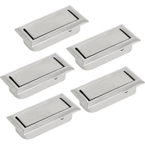 Home Office Dawer Dresser Metall Versteckter Ziehgriff Griff Silber Ton 5 pièces (c427916eeb97610b8d (1/5)