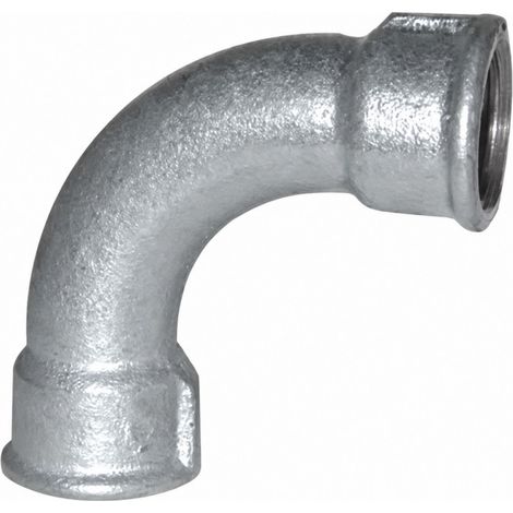 Winkelstück verformbar 90°, 20x27, weiblich verzinkt