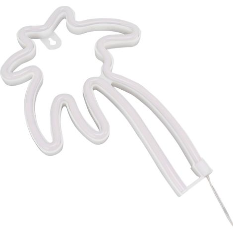 Lampe LED néon décorative murale en forme de cocotier, alimentée par USB, veilleuse pour chambre avec interrupteur à bascule (1/5)