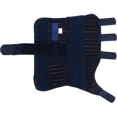 Attelle de poignet main gauche avec plaque métallique, protection respirante anti-entorse, correcteur articulaire, bande de fixation ajustable pour blessure et soutien (1/5)