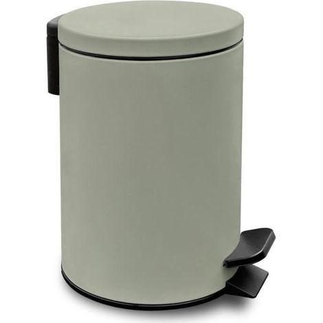 Badezimmer-Müllbehälter - HEUTE - NUTZUNG - 3 L - Ø 17 x H 25 cm - Polypropylen - Sanftes Grün