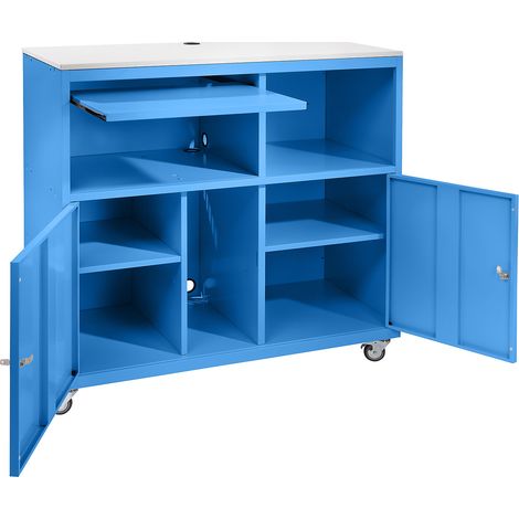 eurokraft basic, Pupitre pour ordinateur, mobile, h x l x p