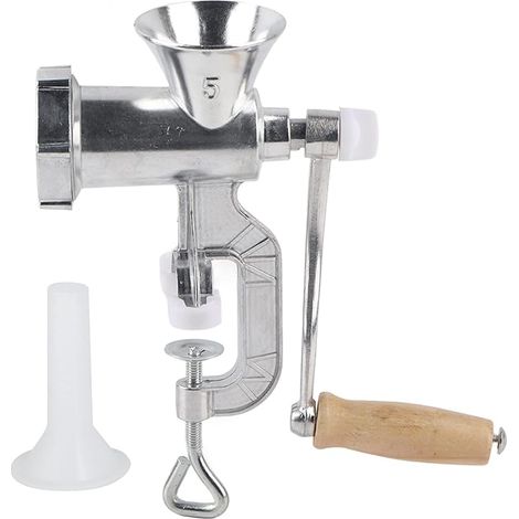 Hachoir à Viande Manuel Hachoir Saucisse Farce Machine 8 S/12 Tout En Acier Inoxydable Ménage Multifonction Lavement Saucisse Farce Machine 8 S (1/5)
