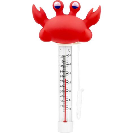 Floating pool thermometer, pool thermometer, crab design, pool accessoriesHigh quality, the ideal choice for families. (1/5)