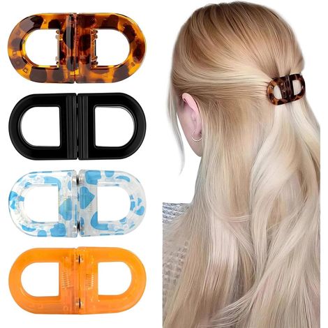 Lot De 4 Pinces à Cheveux Magnétiques,Clips à Cheveux pour Femmes,Forte Durabilité,Pinces à Cheveux Magnétiques Antidérapantes,Accessoire De Coiffure (1/5)