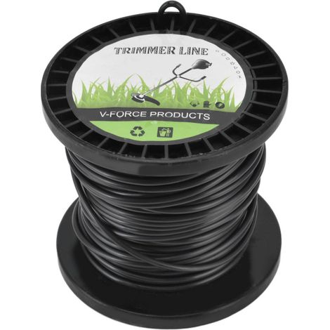 Fil de coupe rond pour débroussailleuse Husqvarna 3,3 mm, noir, haute efficacité de coupe, compatible avec la plupart des tondeuses à gazon, usage agricole, 30 m (1/5)