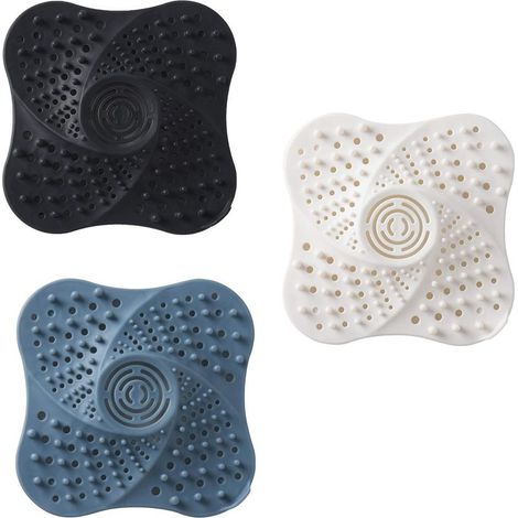 Lot de 3 filtres d’évier silicone cuisine et salle de bain anti-bouchon (1/5)