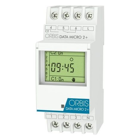 Eti-Polam Temporizador digital DIN blanco compacto