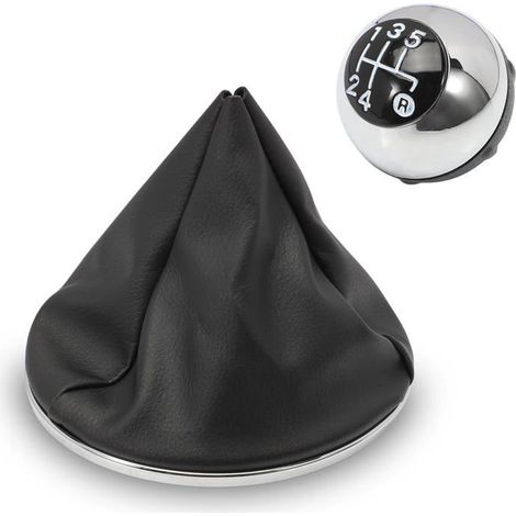 Pommeau Levier De Vitesses 5 Vitesses Kit De Remplacement Compatible Avec Fiat 500,Casque Levier De Vitesses Manuel+Bouton+V[CA142] (1/5)