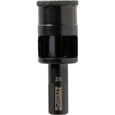 Punta per ceramica e gres porcellanato con sistema lubrificante DeWalt - Diametro: 20 mm