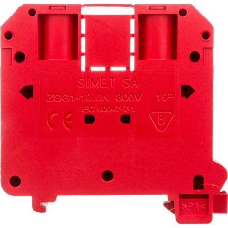 2-adriger Sammelschienenverbinder 16mm² rot neu ZSG 1-16.0Nc 11621311