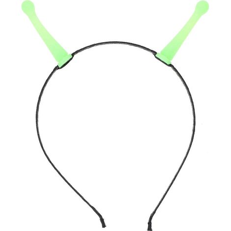 Serre-tête extraterrestre phosphorescent, accessoire de cheveux pour Halloween ou carnaval.-18.00X15.00X1.60CM-Green (1/3)
