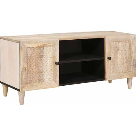 TV-Einheiten mit Regal Weiß 105 x 33 x 46 cm Holzwerkstoff