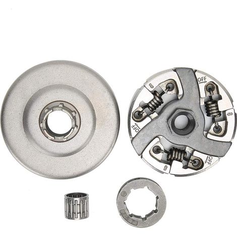 Kit de pignon de Tambour d'embrayage de tronçonneuse électrique 3/8in-7T, Remplacement Pratique adapté à la tronçonneuse Husqvarna 288281 288XP 281XP 181 (1/5)