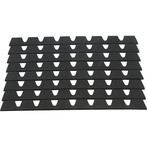 8pcs Protège-Bas de Caisse Noir Caoutchouc Anti-Rayure Universel Pare-Chocs Avant (1/5)
