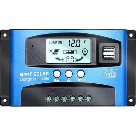 40A Solarpanel-Laderegler mit automatischer Fokusüberwachung 12V 24V mit zwei USB-Anschlüssen (1/4)