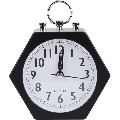 Jeffergarden Réveil -DOUx et silencieux pour enfants, horloge numérique, minuterie (noir)-DOU