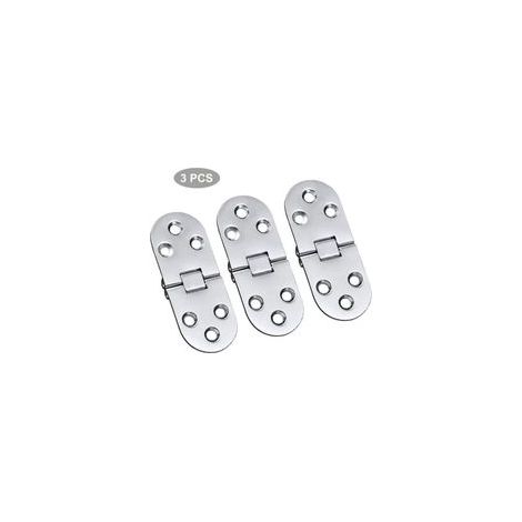 3 PCS Alliage Charnières De Table Acier Inoxydable Charnières Porte Pliant Rabat Charnières Table Charnières Pliante Charnieres Alliage Flip Charnières Pour Tiroir Table Bureau Machine Coudre Argent (1/5)