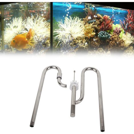 Filtre à Eau pour Aquarium avec Tuyau d'Entrée et de Sortie en Acier Inoxydable - Supprime la Couche de Graisse - Convient pour les Aquariophiles - Purificateur d'Eau Ultra Blanc - Système de Nettoyag (1/5)