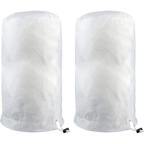 Voile d'hivernage,Lot de 2 housses de protection contre le gel pour plantes avec fermeture éclair 140 x 200 cm - Couverture chaude pour protéger les arbres fruitiers et les plantes Voile d'hivernage
