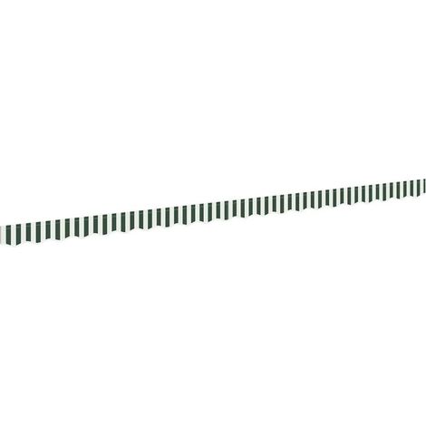 Remplacement de lambrequin Vert et blanc 480 x 20 cm Polyester (1/5)