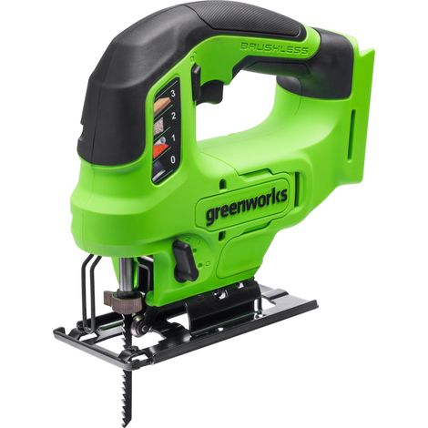 Scie sauteuse sans fil 24V Brushless, 3000 cps/min, coupe en biseau jusqu’à 45°, 4 positions orbitales, lumière LED, adaptateur pour aspirateur, sans batterie ni chargeur – JS24L01-01 (1/5)