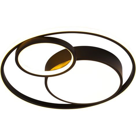 Moderne 36-W-LED-Deckenleuchte (4050 lm), 6500 K kaltweißes Licht, rundes Design für Wohnzimmer, Schlafzimmer, Büro, Küche, Flur, weiße Designer-Deckenleuchte (1/4)