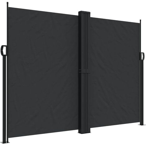 Maison Exclusive - Seitenmarkise Ausziehbar Schwarz 180x600 cm