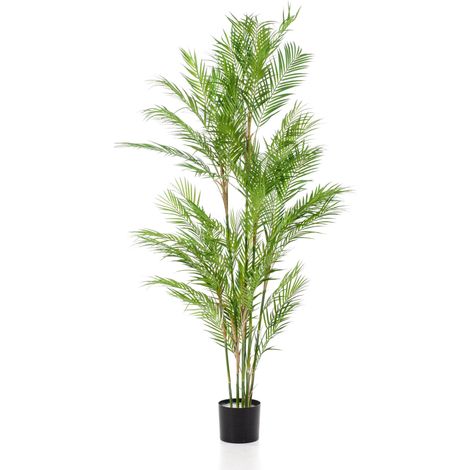 Palmier Artificiel Chamaedorea Elegans Plante Verte Décorative Aspect Naturel 180 cm - PANGIVO (1/5)