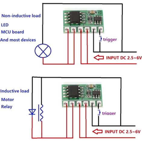 IO15B01 6A DC 3V 3.3V 3.7V 5V Loquet Bistable Déclencheur (1/5)