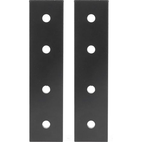 2 plaques de connexion à 4 trous en alliage d'aluminium, supports plats droits, accessoires de fixation métallique 2020 (1/5)